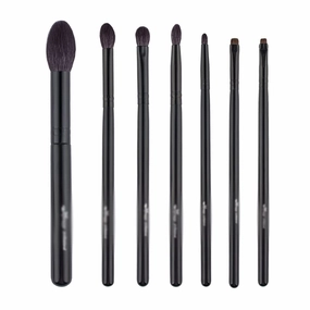 7Pcs Make Up Brushes Set Wood Handle Brush for Makeup Eyeshadow Blending Shader Highlighter Tools
