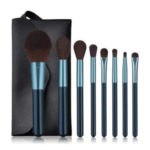 8 pieces of makeup brush set, full set of powder eye shadow beauty tools(8pcs,D)
