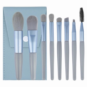 8 mini makeup pcs Convenient travel powder eye shadow brush Multi functional beauty tools(D)(D,8pcs)