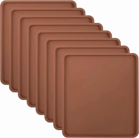 8Pcs Silicone Dehydrator Trays - Nonstick Silicone Drye Mats with Edge , Compatible with Cosori CP267-FD, Multi-purpose Reusable for Jerky, Fruit, Meat, Herbs, Vegetables, Crackers
