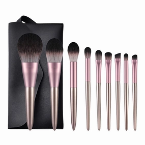 9 Pcs Makeup Brush Set Honey Powder Set Brush Beginner Makeup Tools