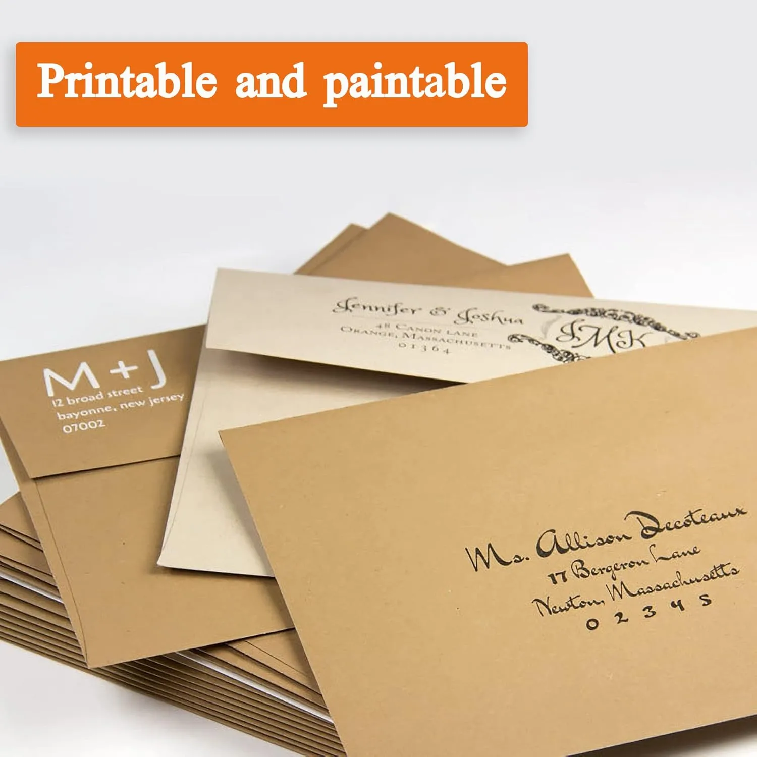 A1 Small Envelope - Mini Brown Kraft Paper Envelopes| Self Sealing |Perfect sized envelopes for personalize gift cards, wedding envelopes or Birthday Party place cards- 5.125 x 3.625 Inches (A1)