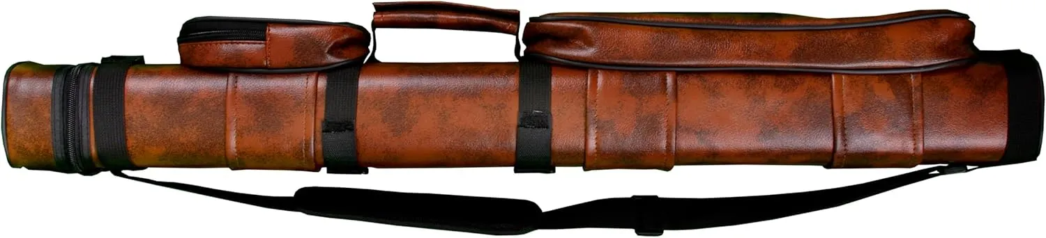 Accuplay Billiards 2X2 Hard Pool Cue Stick Carrying Case Choose Black, Brown, Hot Pink White, Blue White, or Black White