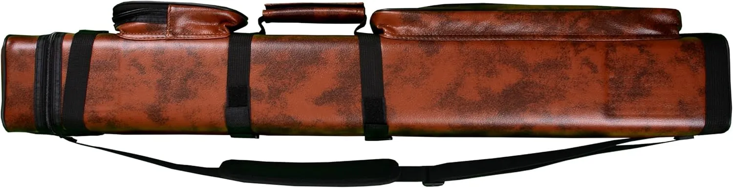 Accuplay Billiards 3x6 Hard Pool Cue Stick Carrying Case Choose Black, Brown, Red White, Blue White or Black White