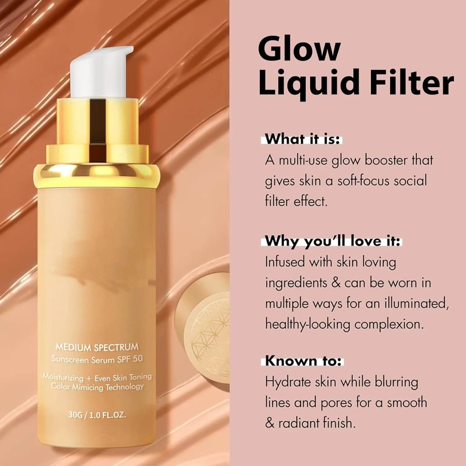 Achieve Flawless Skin - Foundation 4 in1, Natural Long-Lasting Moisturizing Concealer Foundation, Moisturizing Oil Control for All Skin (2 pcs, 30g per bottle)