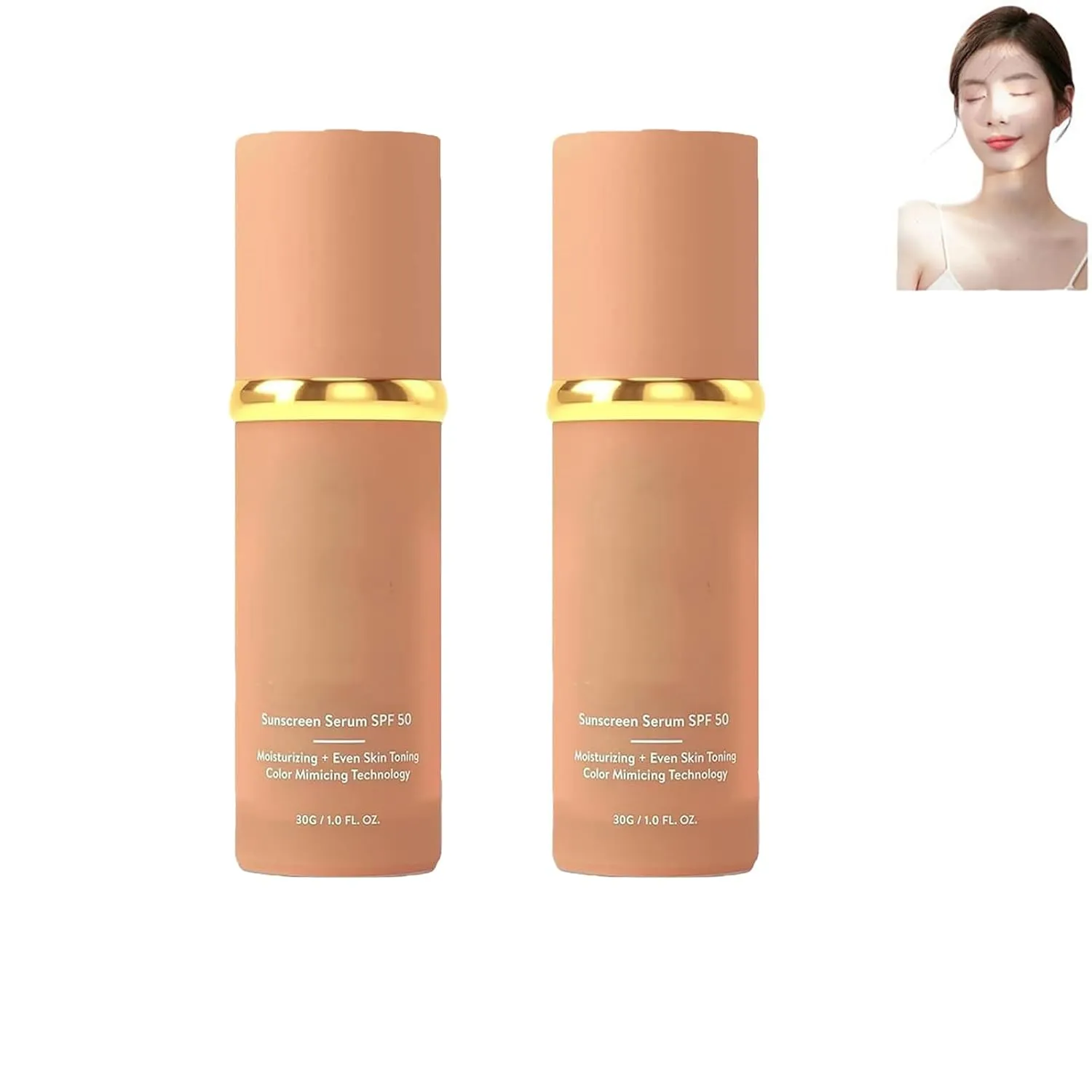 Achieve Flawless Skin - Foundation 4 in1, Natural Long-Lasting Moisturizing Concealer Foundation, Moisturizing Oil Control for All Skin (2 pcs, 30g per bottle)