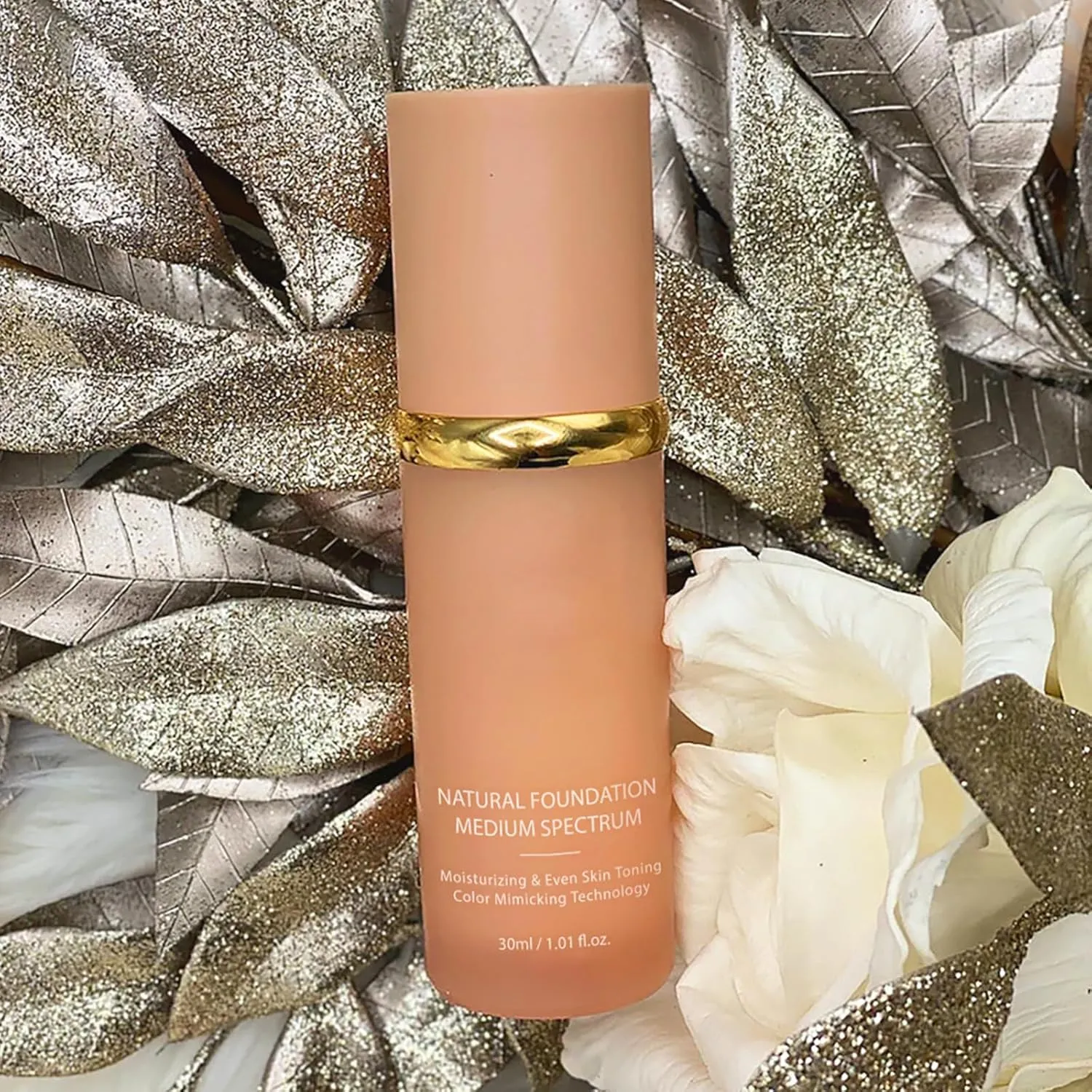 Achieve Flawless Skin - Foundation 4 in1, Natural Long-Lasting Moisturizing Concealer Foundation, Moisturizing Oil Control for All Skin (2 pcs, 30g per bottle)