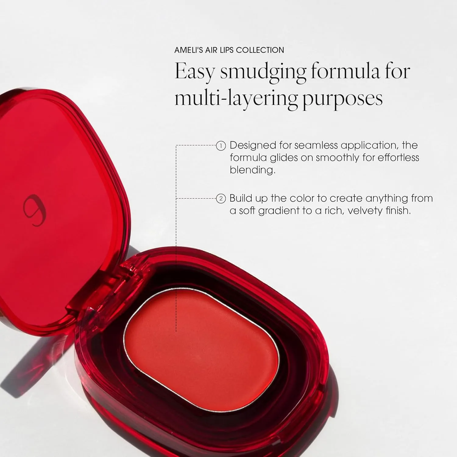 AIR LIPS 823 TASTY BROWN, Lip & Cheek, Natural Soft Matte Finish & Buildable, Airy Formula (1.2g, 0.003 oz.)