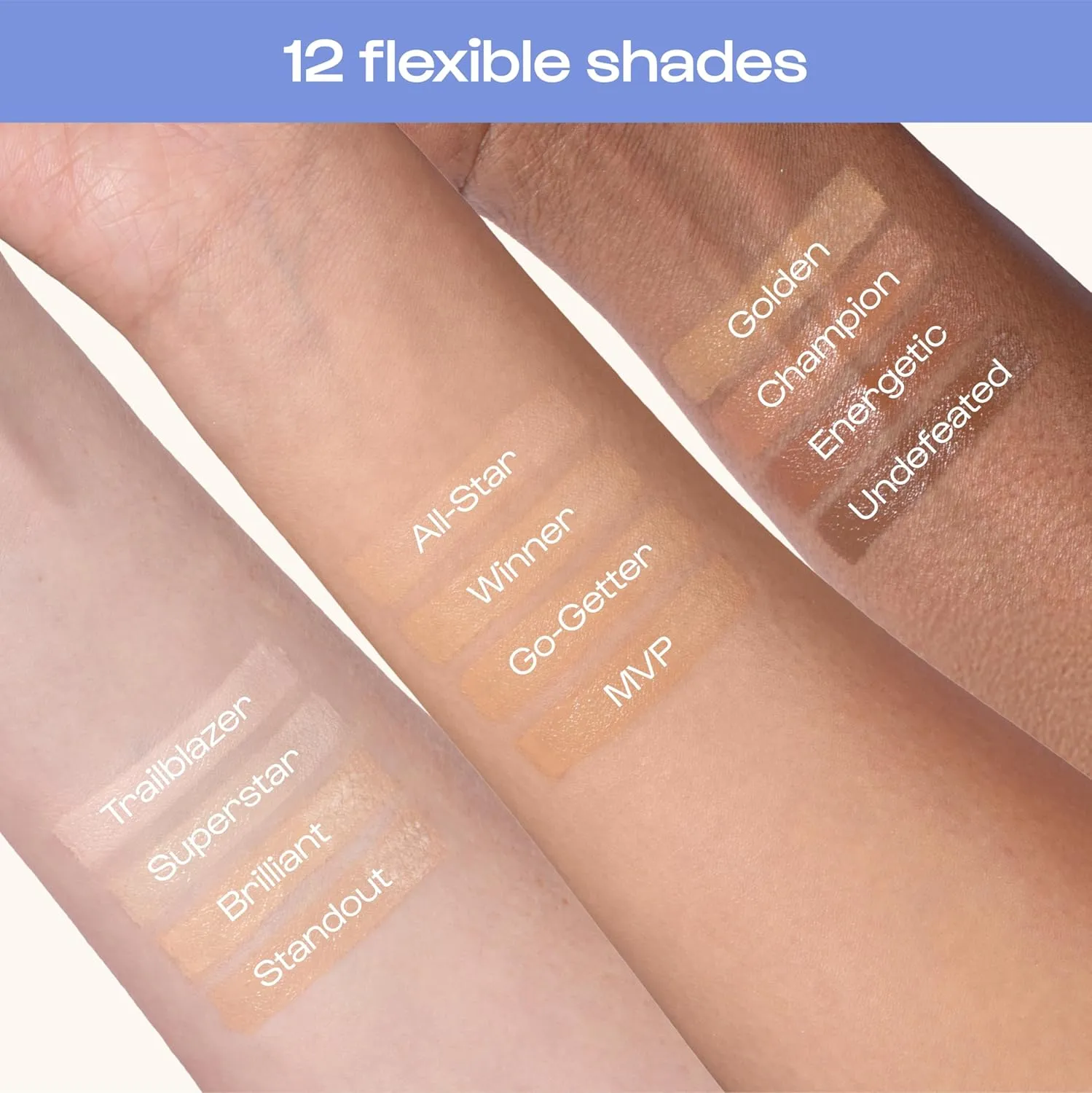 Alleyoop Game Face Makeup Concealer - Lightweight, Buildable Under Eye Concealer for Dark Circles, Hydrating Cream Formula for Women with Aloe Stem Cell - Smooth, Crease-Proof Makeup, Superstar