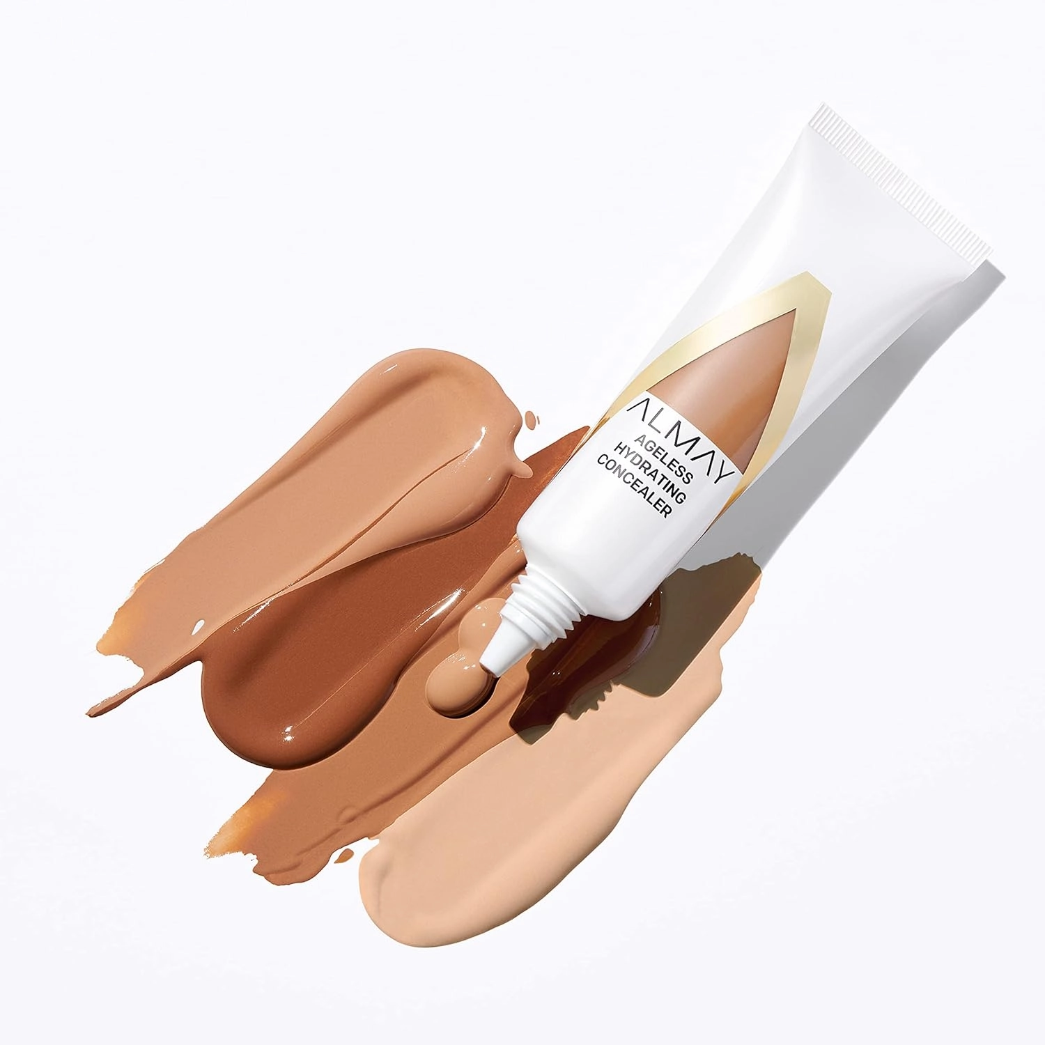 Almay Anti-Aging Concealer, Face Makeup with Hyaluronic Acid, Niacinamide, Vitamin C & E, Hypoallergenic, Fragrance Free, 040 Medium Deep, 0.37 Fl Oz (Pack of 2)