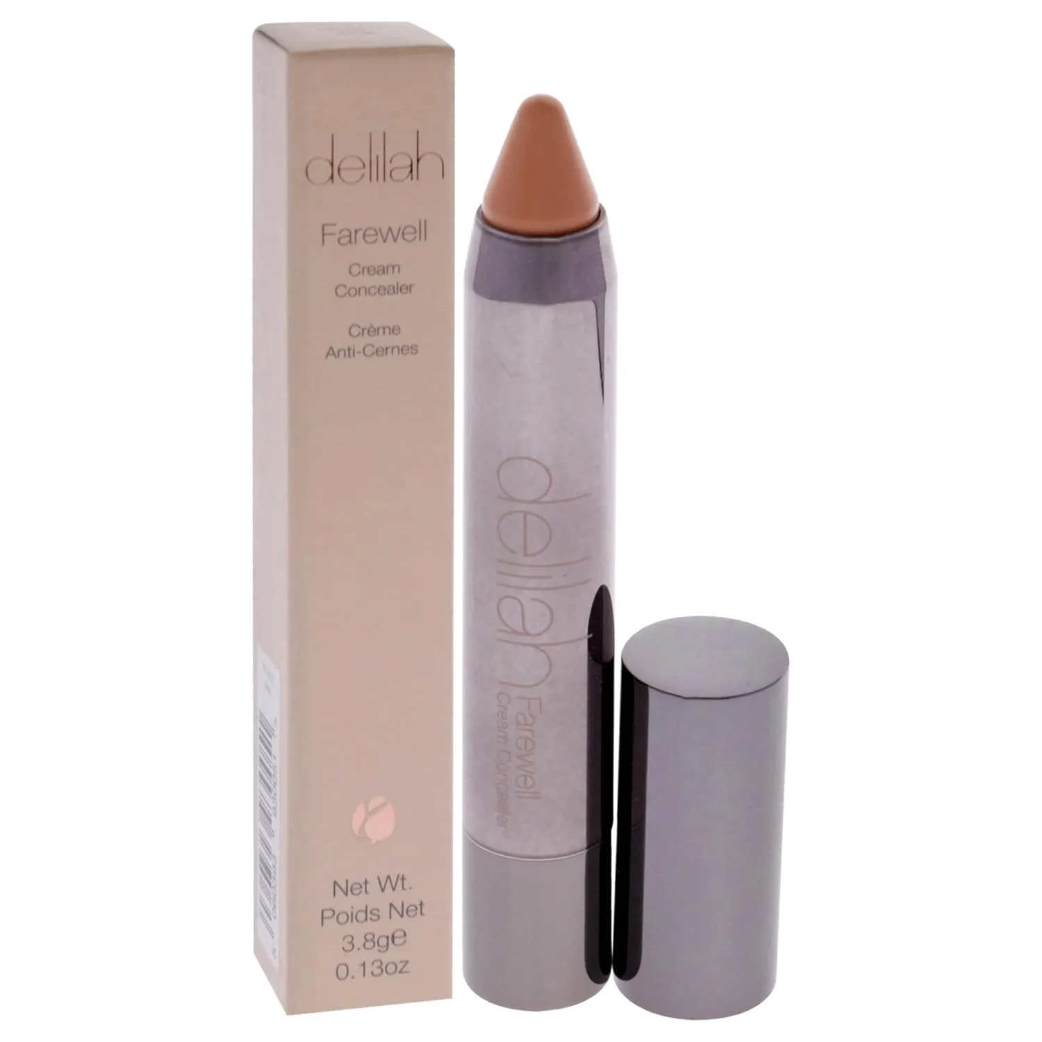 Almond Cream Concealer, Full Coverage, Hyaluronic Filling, Moisturizing, Creamy, Smoother, Softer Color Correcting Face Makeup, Cruelty Free, 0.13 Oz