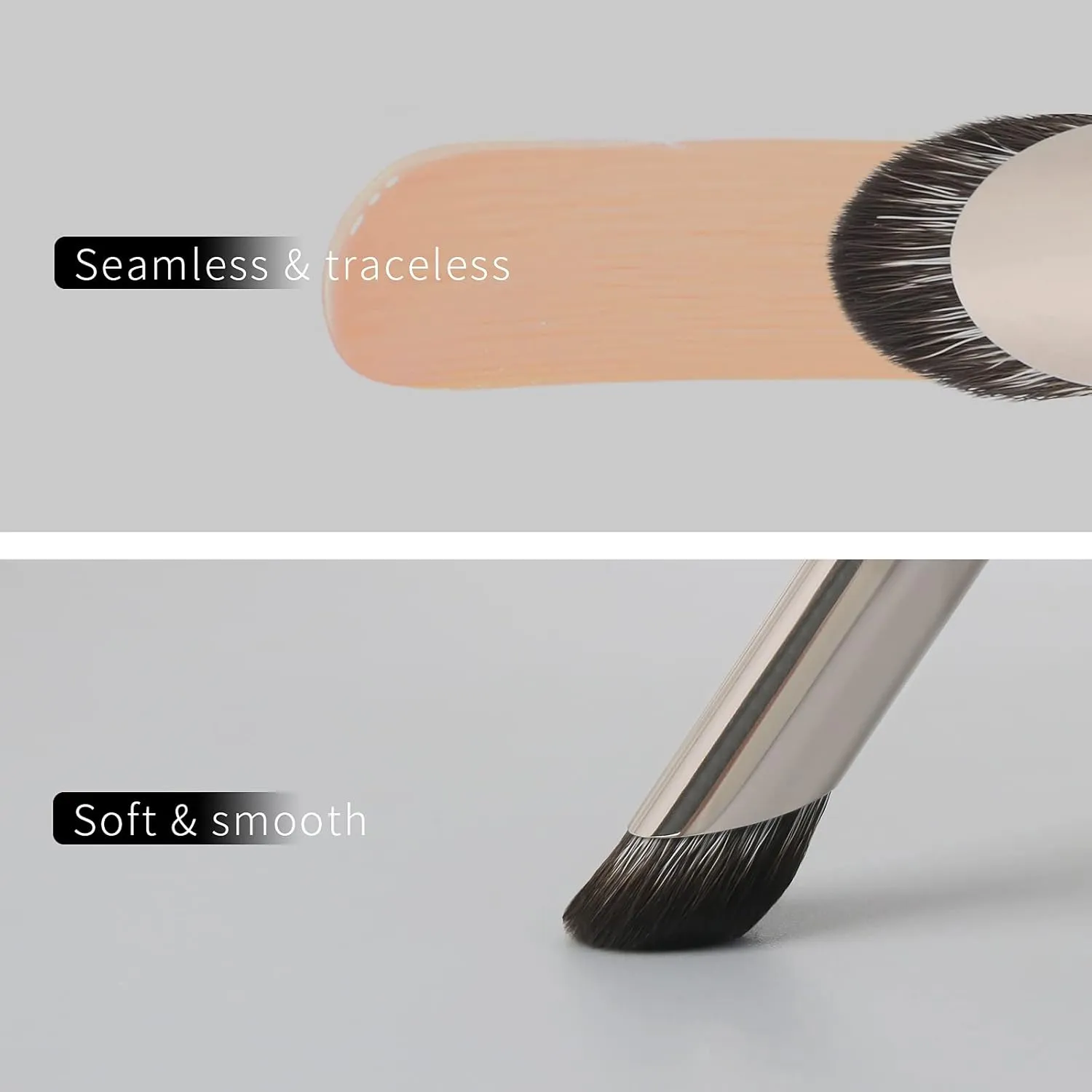Angled Concealer Brush Under Eye, Concealer Brush, Small Nose Contour Brushes, Nose Brush Contour, Nose Brushes Angle, Small Concealer Brushes, Angled Makeup Brush - Black, 8M01