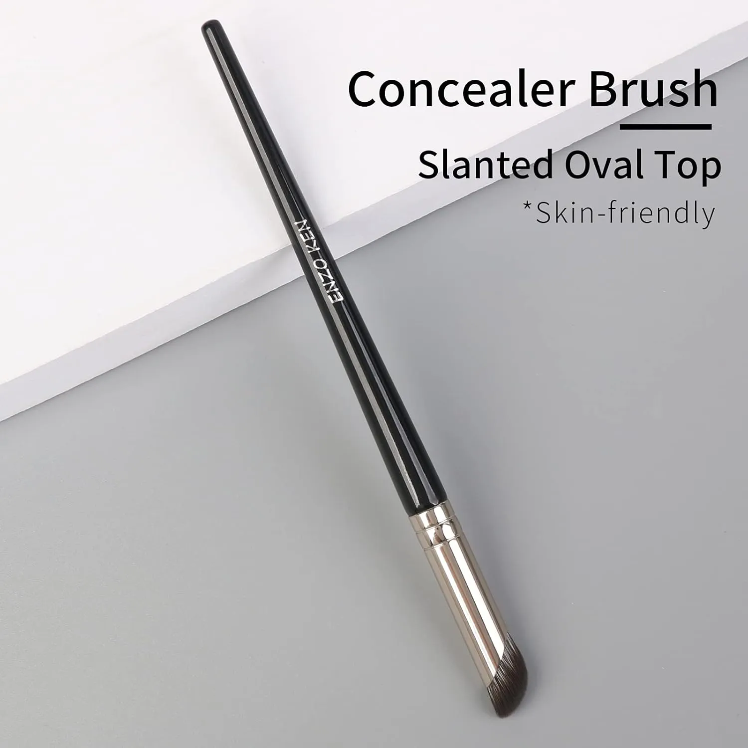 Angled Concealer Brush Under Eye, Concealer Brush, Small Nose Contour Brushes, Nose Brush Contour, Nose Brushes Angle, Small Concealer Brushes, Angled Makeup Brush - Black, 8M01