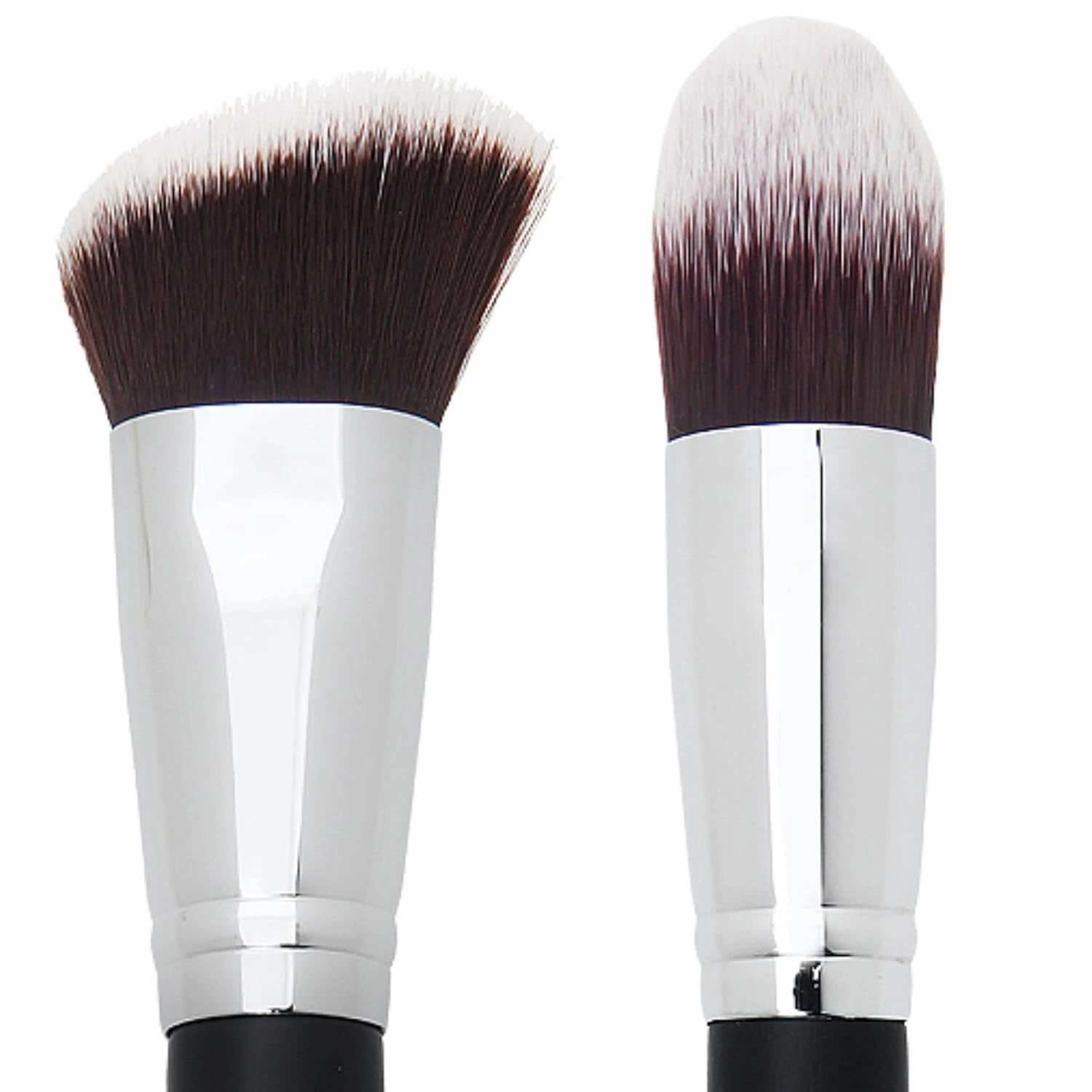 Angled Kabuki Blush Brush   Tapered Kabuki Under Eye Concealer Brush – Beauty Junkees Soft Synthetic Bristles for Applying, Blending, Buffing, Sculpting Powder, Liquid, Cream, Minerals, Cruelty Free