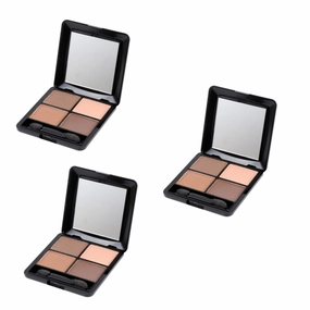 Angoily 3pcs Color Matte Eyeshadow Palette with Mirror Elegant for Professional and Home Makeup and Smudge Formula for Parties and Casual Looks