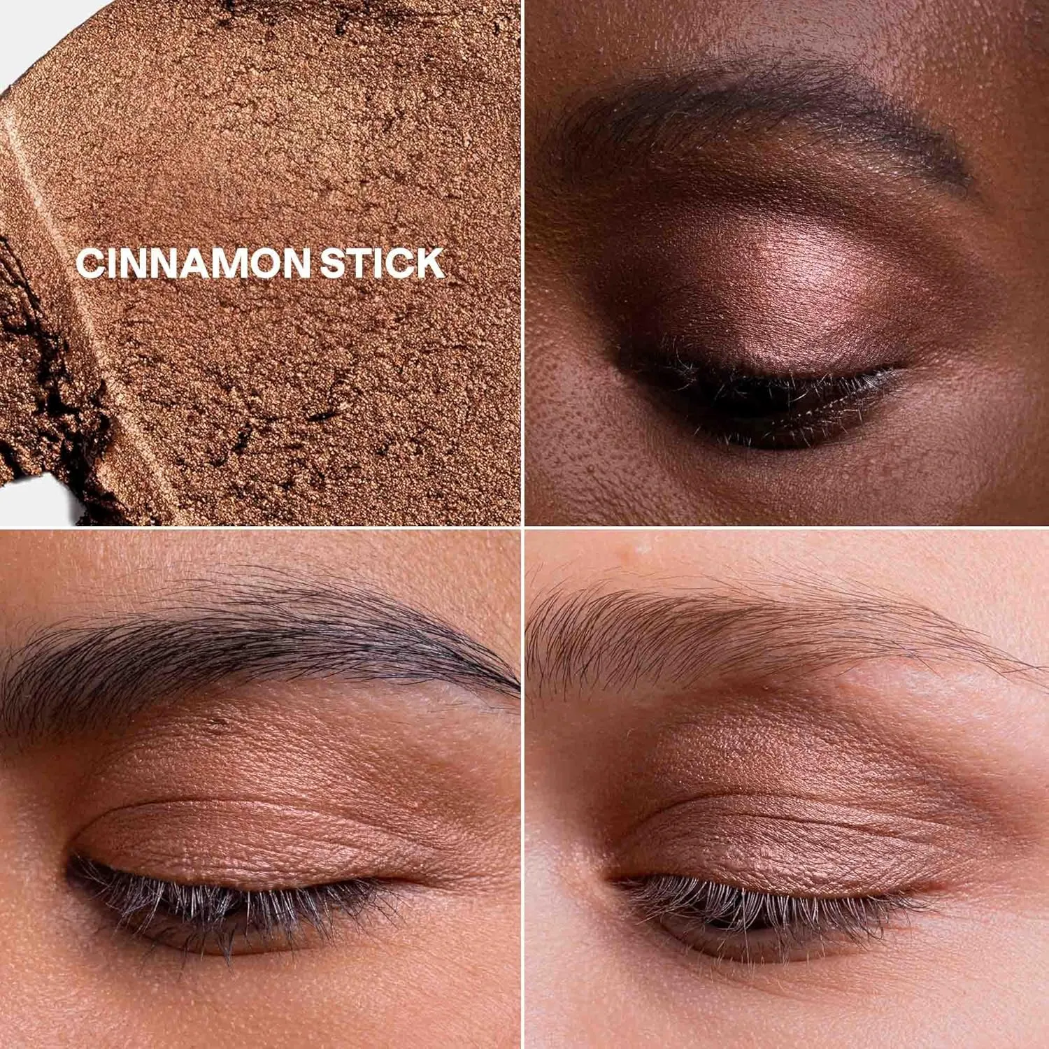 ATTITUDE Oceanly Eyeshadow, EWG Verified, Single Shimmer Cream Eyeshadow, Plastic-Free, Vegan Beauty and Makeup, Cinnamon Stick, 0.16 Fl Oz