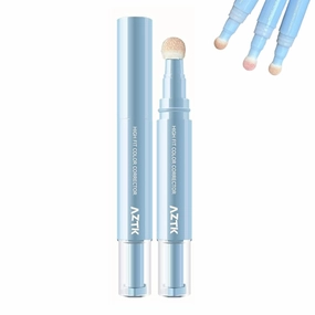 Aztk Concealer Pen, AZTK Makeup Facial Highlighter, Liquid Concealer With Sponge Head, Stay Long Lasting Moisturizing (01#)