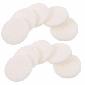 Beaupretty 40pcs Face Wash Face Puff Eye Makeup Remover Pads Face Sponge Puffs Exfoliating Facial Sponge Makeup Puff Comfortable Loofah Woman White Washbasin Simple Wood Pulp Cotton