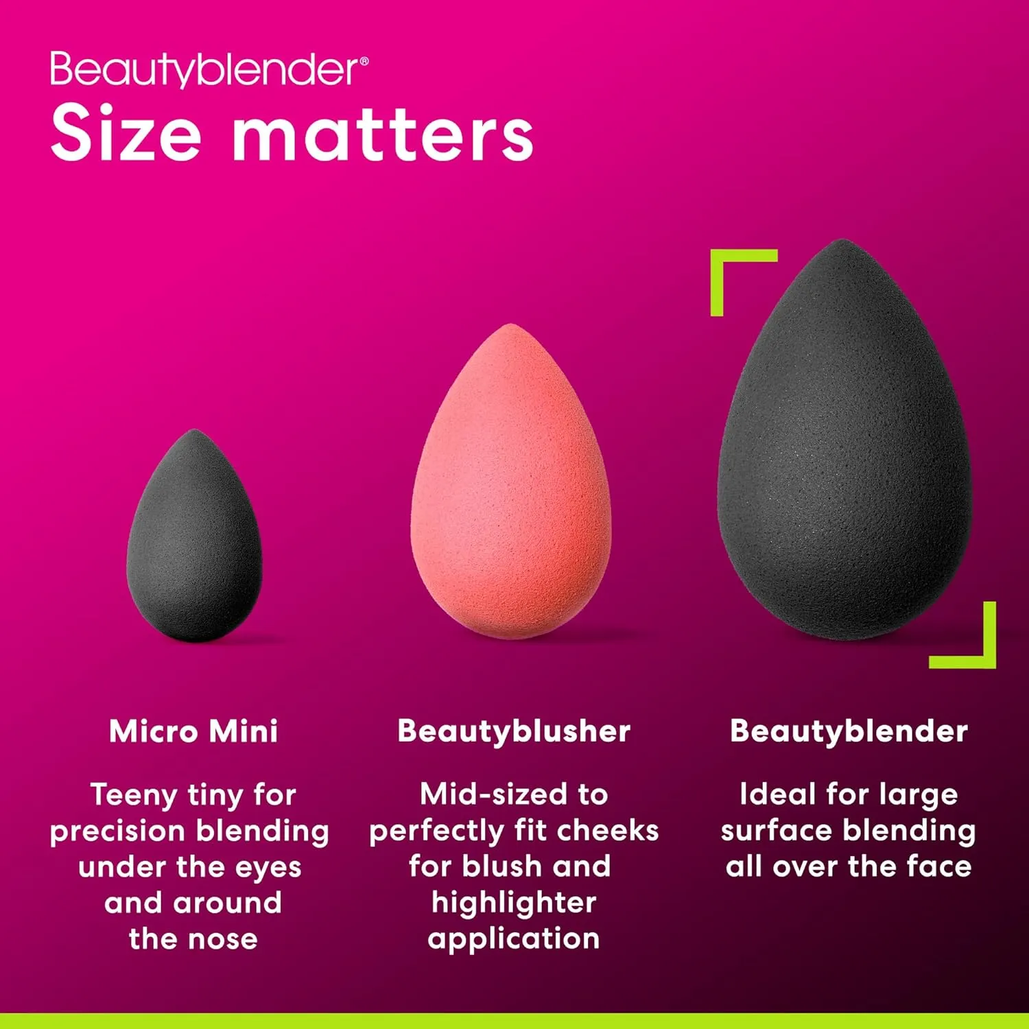 Beautyblender® | Pro Blender Makeup Sponge | Blend Liquid Foundations, Powders and Creams | Streak Free Application | Vegan, Cruelty Free | Made in USA