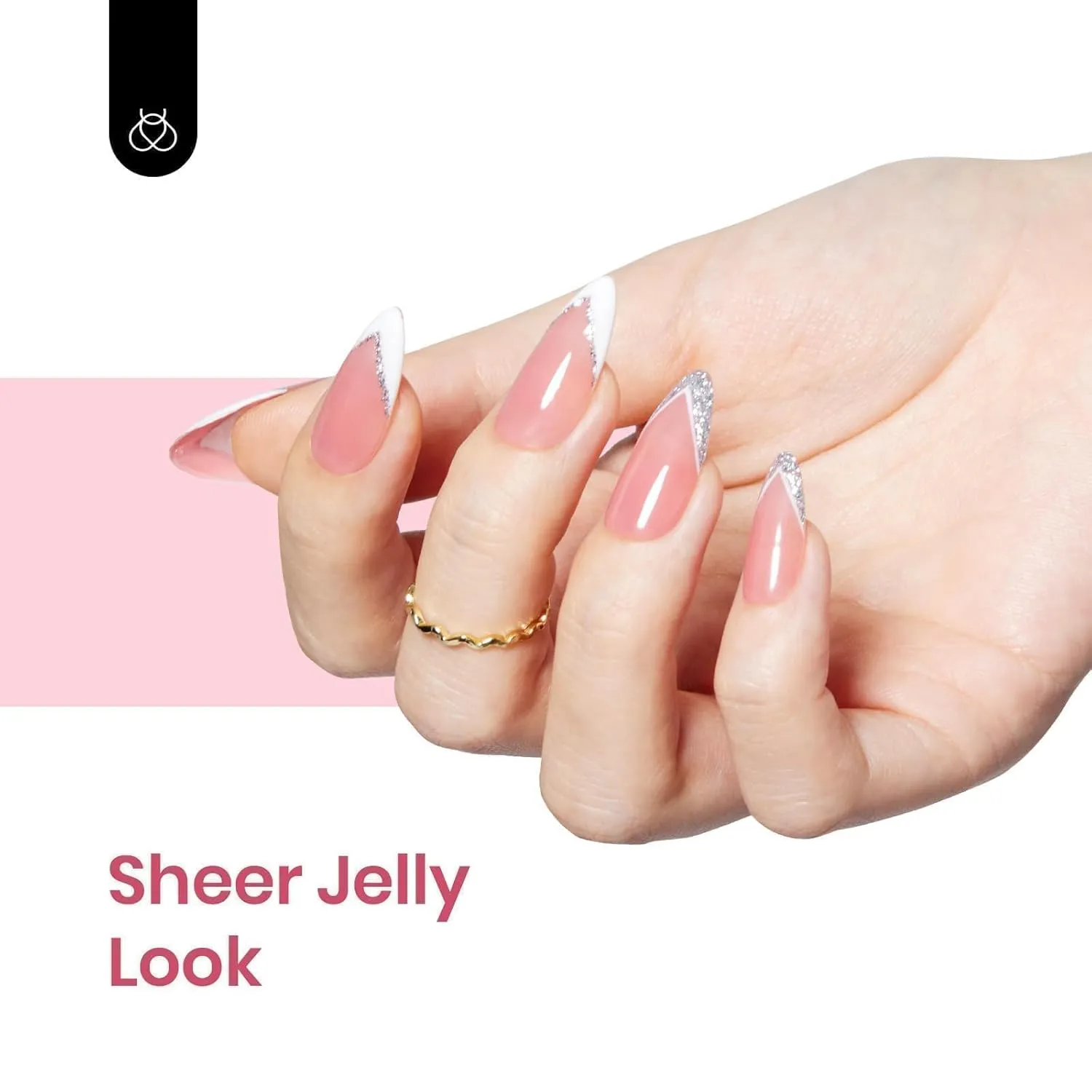 Beetles Jelly Gel Nail Polish Set, 6 Colors Jelly Nude Pink Gel Polish Kit Neutral Sheer Shimmer Glitter Translucent Effect Soak off Uv Nail Concealer DIY Manicure Spring Summer Gift for Women