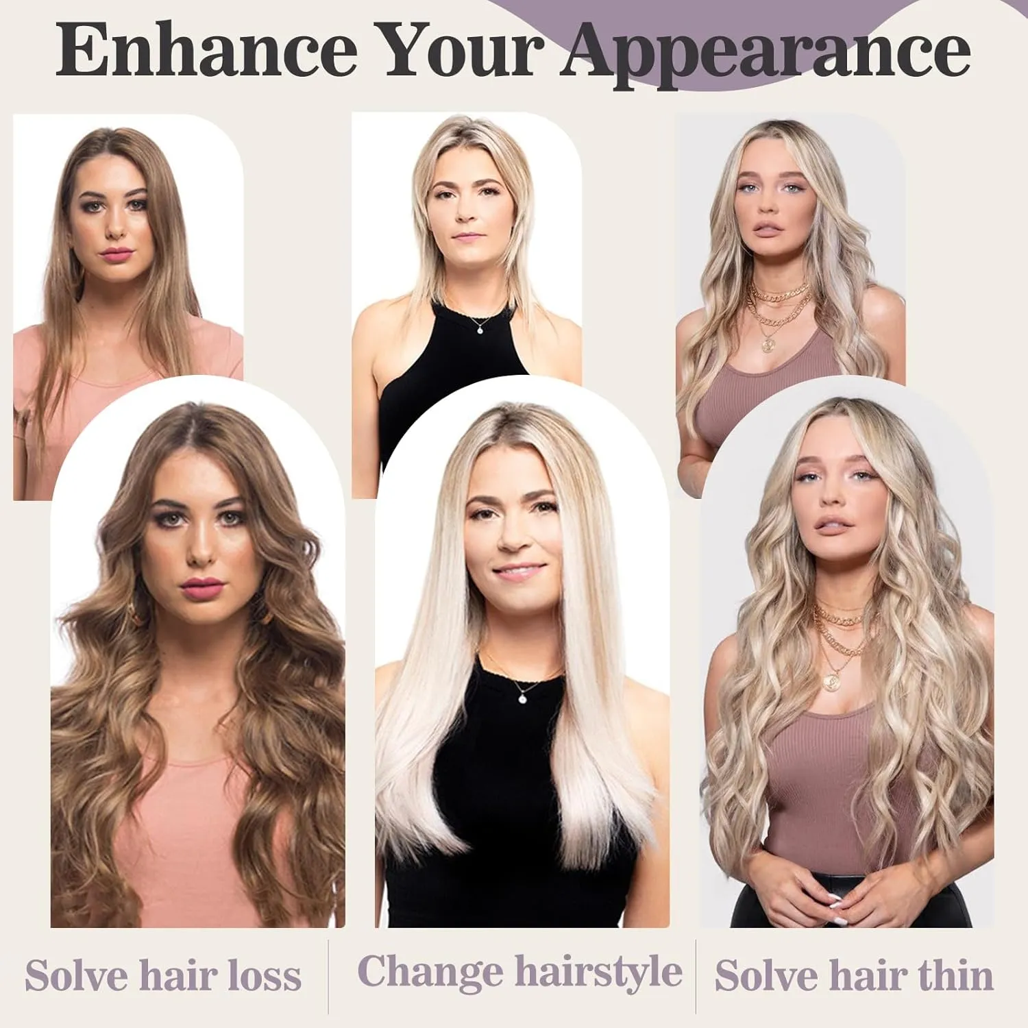 Benehair I Tip Hair Extensions Human Hair Brown Straight Remy Stick Tip Hair Extensions 16 Inch 1g/s 50g/pack Pre Bonded I Tip Human Hair Extensions for Thinning Hair(#6 Light Brown, 16")