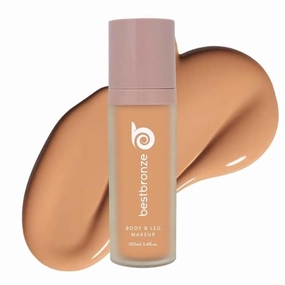 Best Bronze Bombshell Body Makeup - Tattoo Cover Up Makeup & Body Foundation Waterproof - Tattoo Concealer Waterproof for Scars, Varicose Veins Cover Up & Leg Foundation (NC45.5 Tanned Bronze)