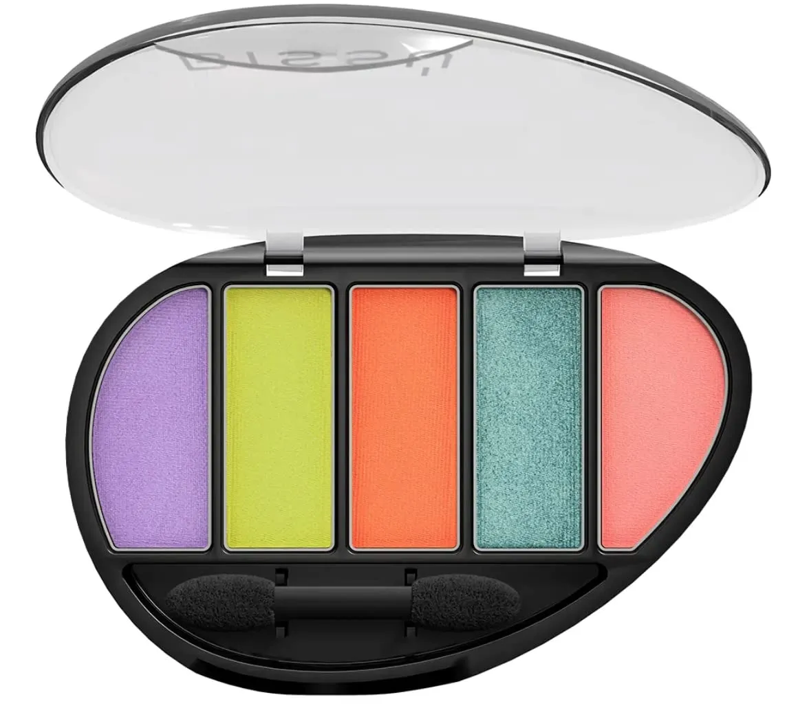 Bissú Eyeshadow Pallet (Quinteto) 5 colors with Dual-ended Eyeshadow Applicator (32 Vibrando Alto)
