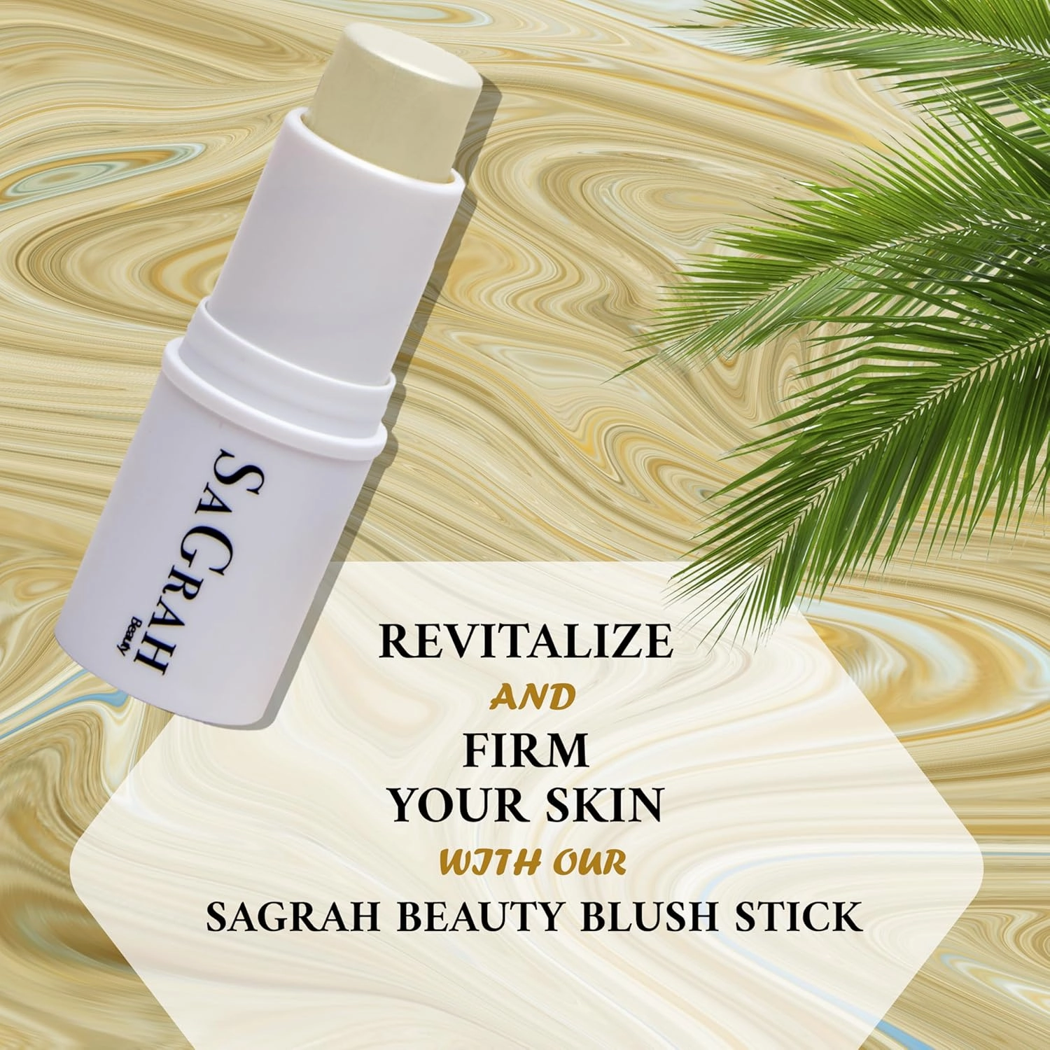 Blush Stick - Long Wearing Makeup Stick - Skincare Cosmetic Cruelty-Free Multistick for Cheeks, Lips & Eyes (Champagne Moonlit)