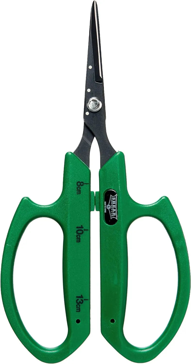 Bonsai Scissors, 2" Non-stick Straight Blades - Senshi Series, Brown (800412)