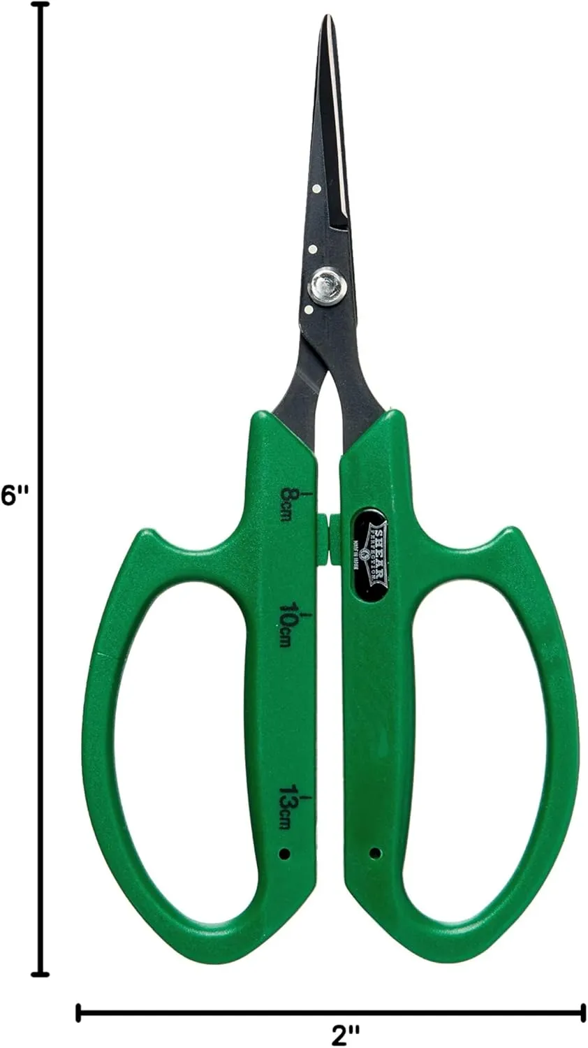 Bonsai Scissors, 2" Non-stick Straight Blades - Senshi Series, Brown (800412)