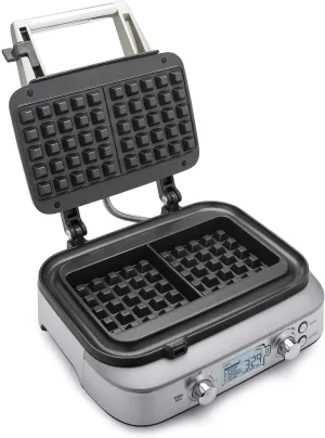 Breville the Smart Pro 2 Slice Waffle Maker, Brushed Stainless Steel