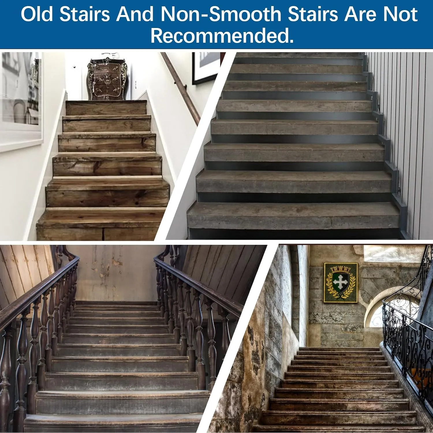 Brown Stair Treads for Wooden Steps,15 Pack 30" X 8" Non Slip Stairs Carpet Treads Indoor Stair Mats for Kids Elders and Pets