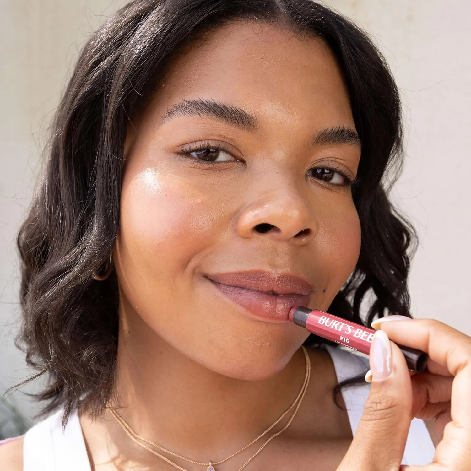 Burt's Bees Lip Shimmer Pink Collection, Mothers Day Gifts, Tinted Lip Balm Stick, Moisturizing for All Day Hydration with Natural Glowy Pigmented Finish & Buildable Color, 3 Tubes x 0.09 Oz
