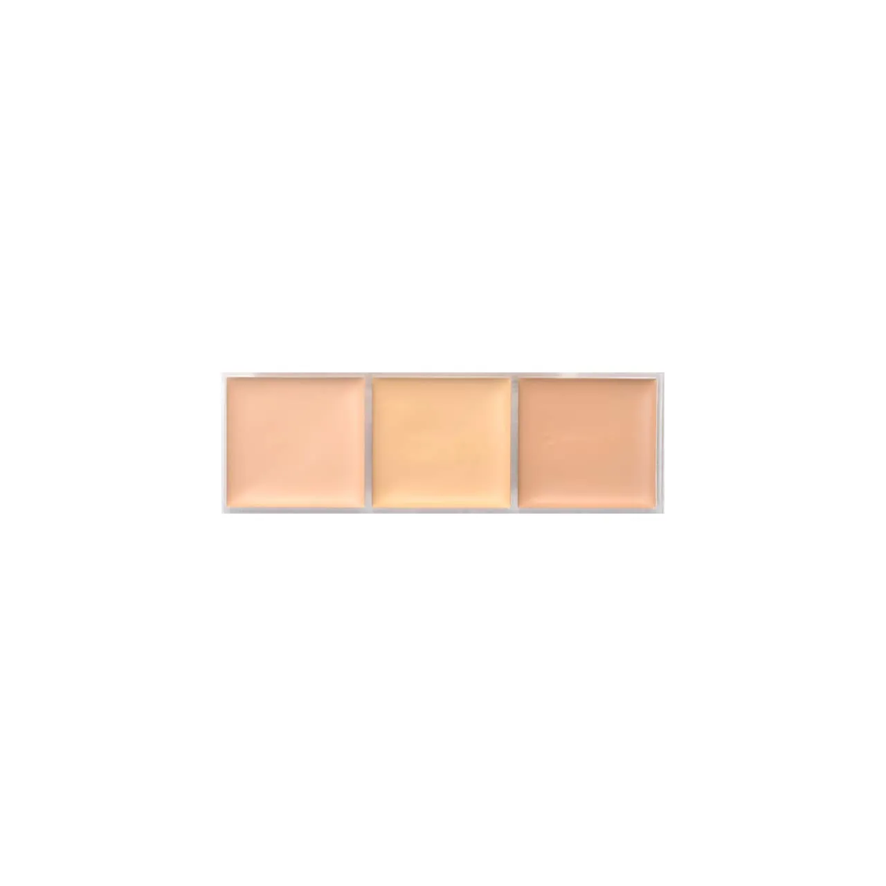 CANMAKE Color Mixing Concealer, 3 Color Palette Concealer 0.13 oz (3.9 g) (01 Light Beige, 3.9 g)