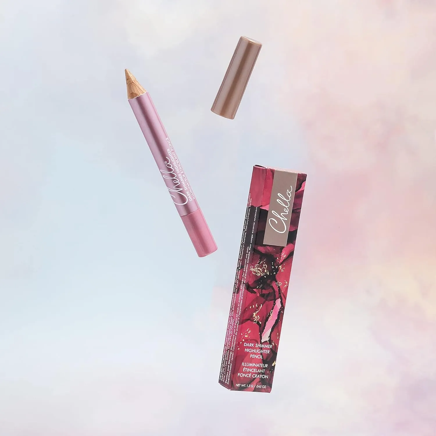 Chella Highlighter Makeup Pencil - Vegan, Cruelty Free, Paraben Free, Gluten Free - Use as a Highlighter, Concealer and Under Eye Liner (Light Shimmer)