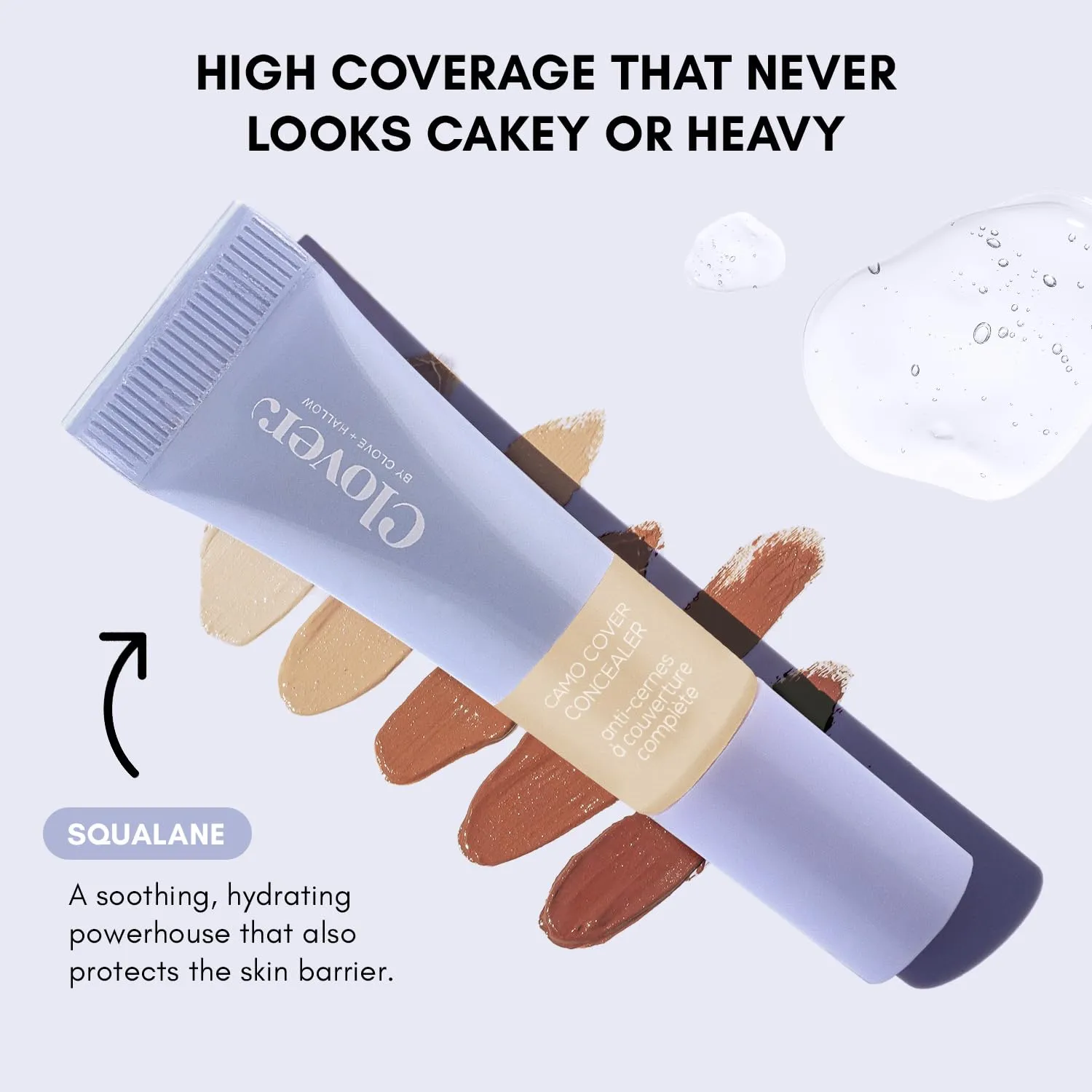 Clover Camo Cover Face & Under Eye Concealer Cruelty-Free & Vegan Natural Makeup