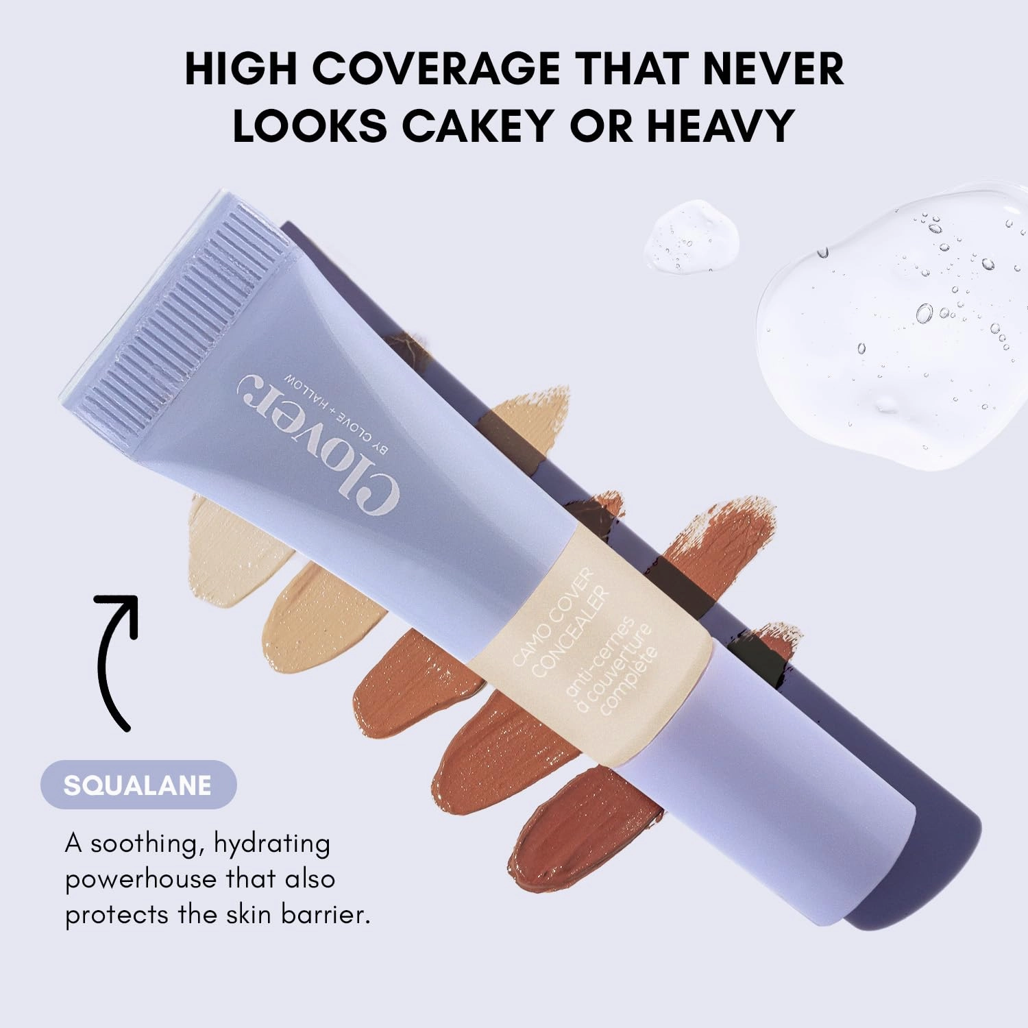 Clover Camo Cover Face & Under Eye Concealer Cruelty-Free & Vegan Natural Makeup