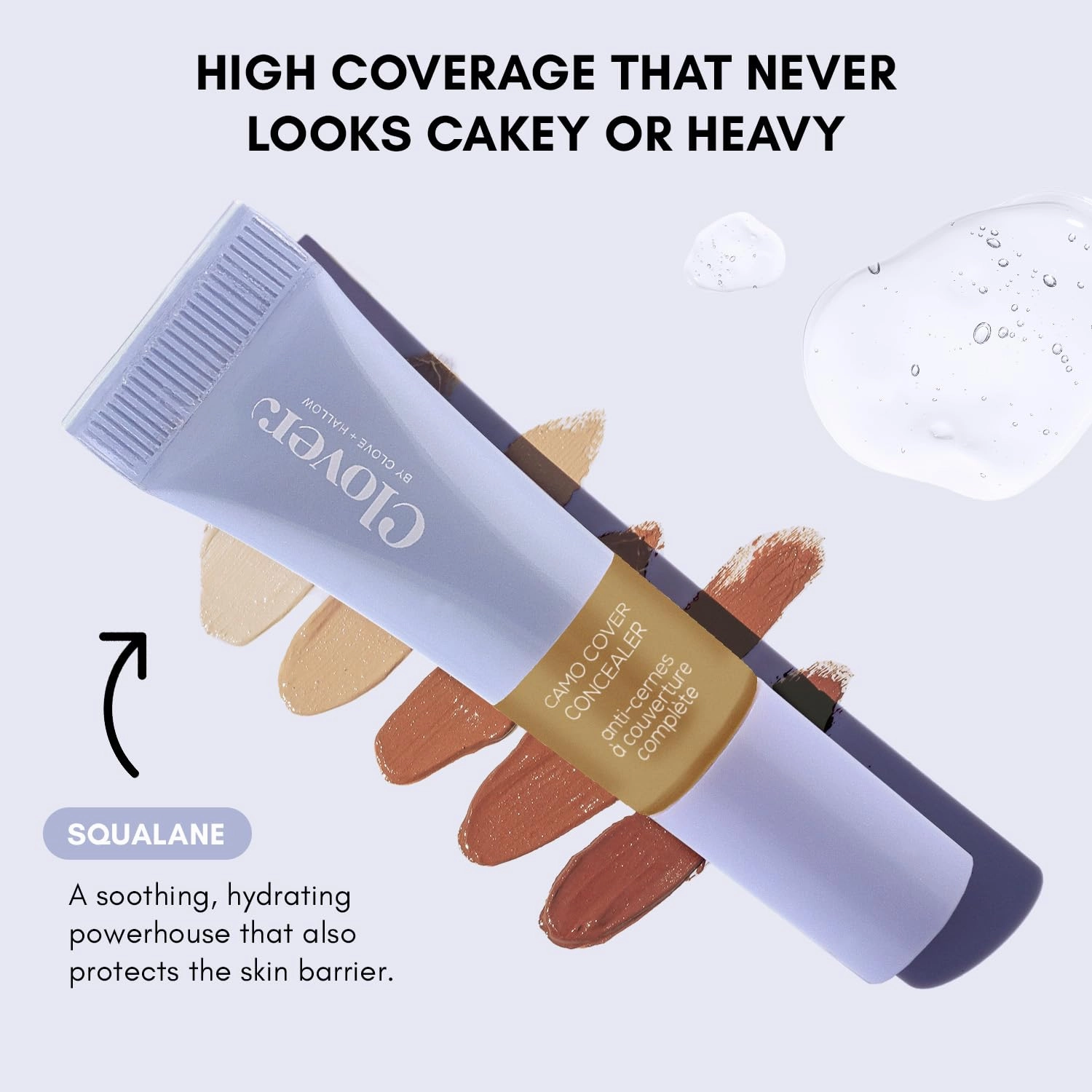 Clover Camo Cover Face & Under Eye Concealer Cruelty-Free & Vegan Natural Makeup