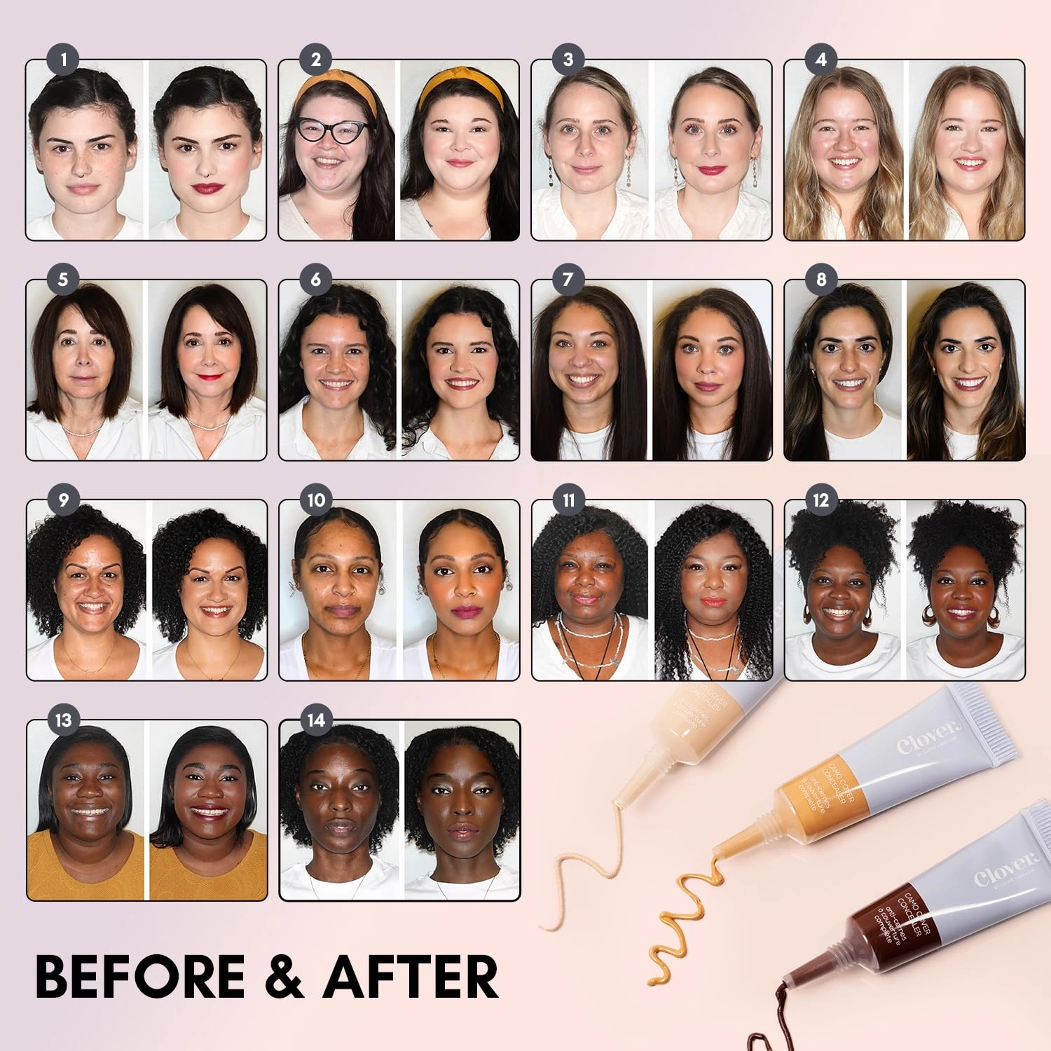 Clover Camo Cover Face & Under Eye Concealer Cruelty-Free & Vegan Natural Makeup