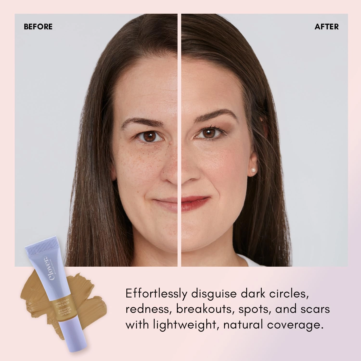 Clover Camo Cover Face & Under Eye Concealer Cruelty-Free & Vegan Natural Makeup