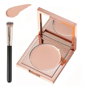 Colored Clay CC Undereye Corrector, Under Eye Concealer, Color Corrector for Dark Circles, Concealer Under Eye with Brush, Under Eye Color Corrector for Women