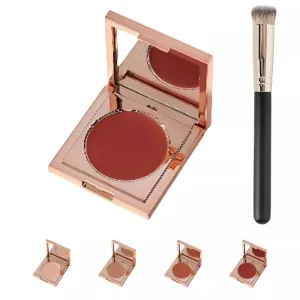Colored Clay CC Undereye Corrector, Under Eye Concealer with Brush, Dark Circle Defense, Under Eye Color Corrector for Dark Circles (Red, with brush)