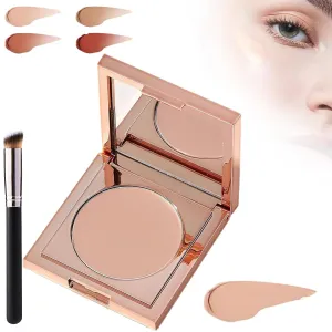 Colored Clay Undereye Corrector, 2025 Upgrade Undereye Color Corrector Concealer, Conceal Hydrating Concealer, Under Eye Corrector for Dark Circles with Brush, Light-Medium Peach
