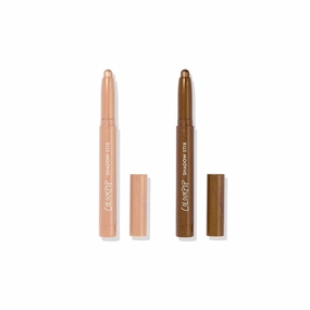 Colourpop Shadow Stix Bundle – Cream Eyeshadow Sticks with Built-In Sharpener for Long-Lasting, High-Pigment Color – Quokka & Honey BB (0.05 oz each)