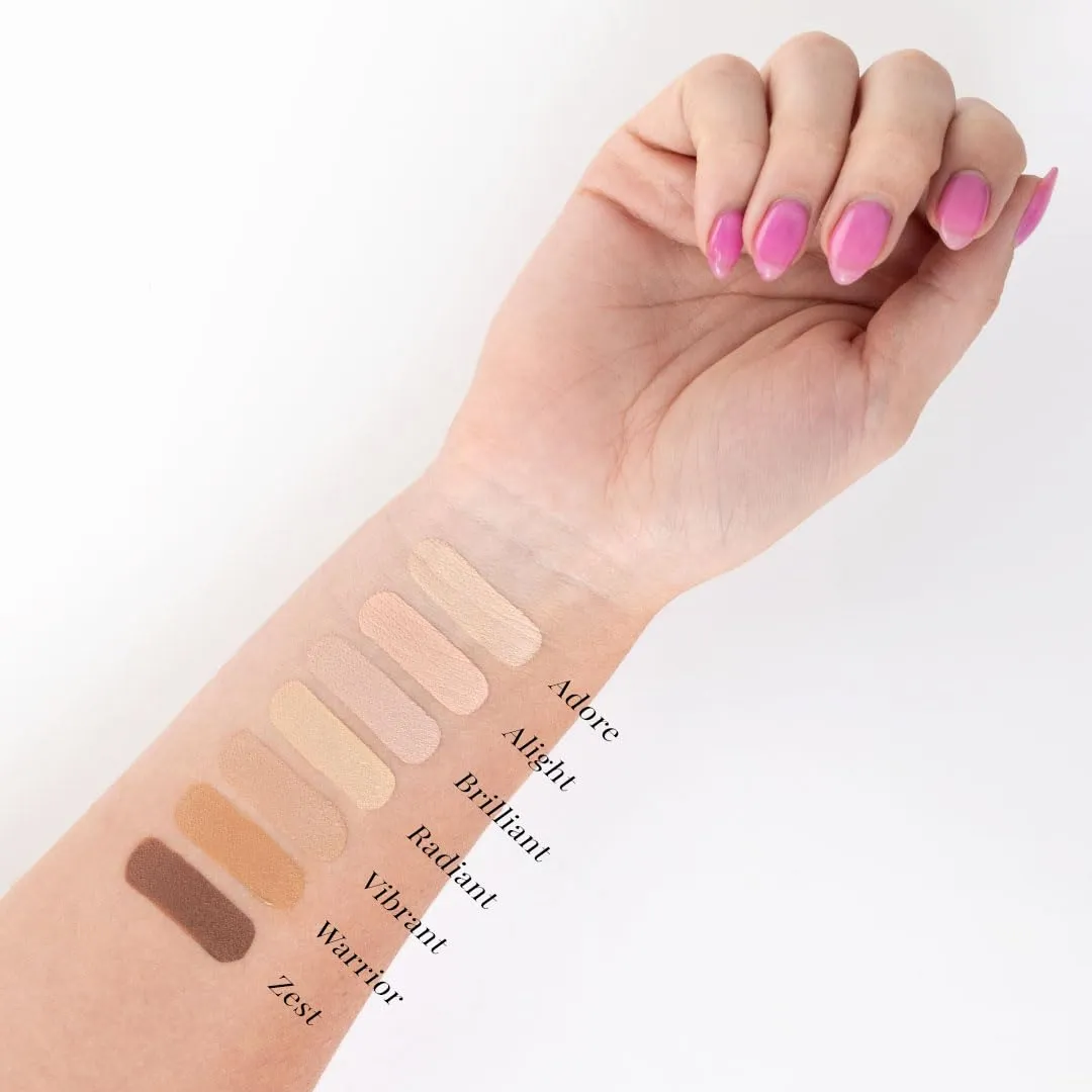 Concealer - Under Eye Full Coverage Concealer - for Dark Circles, Fine Lines, Redness & Discoloration - Waterproof - Anti-Aging - Natural Finish (Warrior, .2 FL)