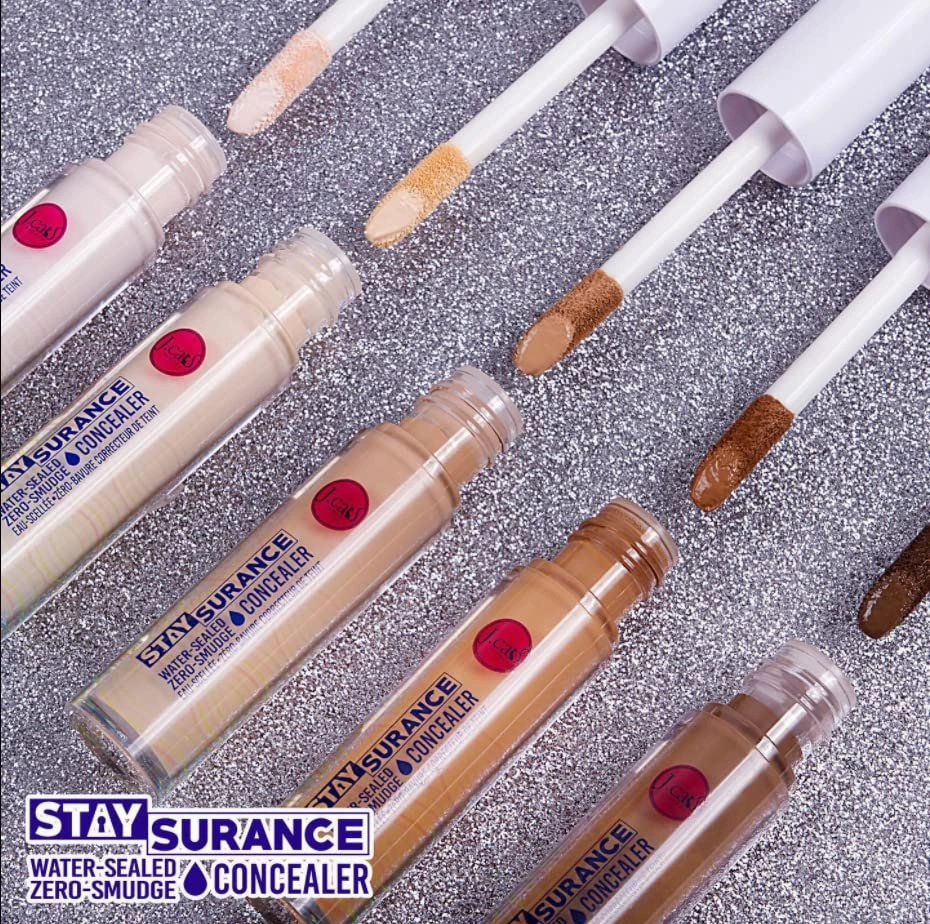 Concealer J. Cat Beauty Stay surance Water-Sealed Zero-Smudge Concealer Water Proof Delivers Buildable Coverage Without Any Creasing Or Caking 4.8ml / 0.16 fl. oz. (104 Soft Cream)