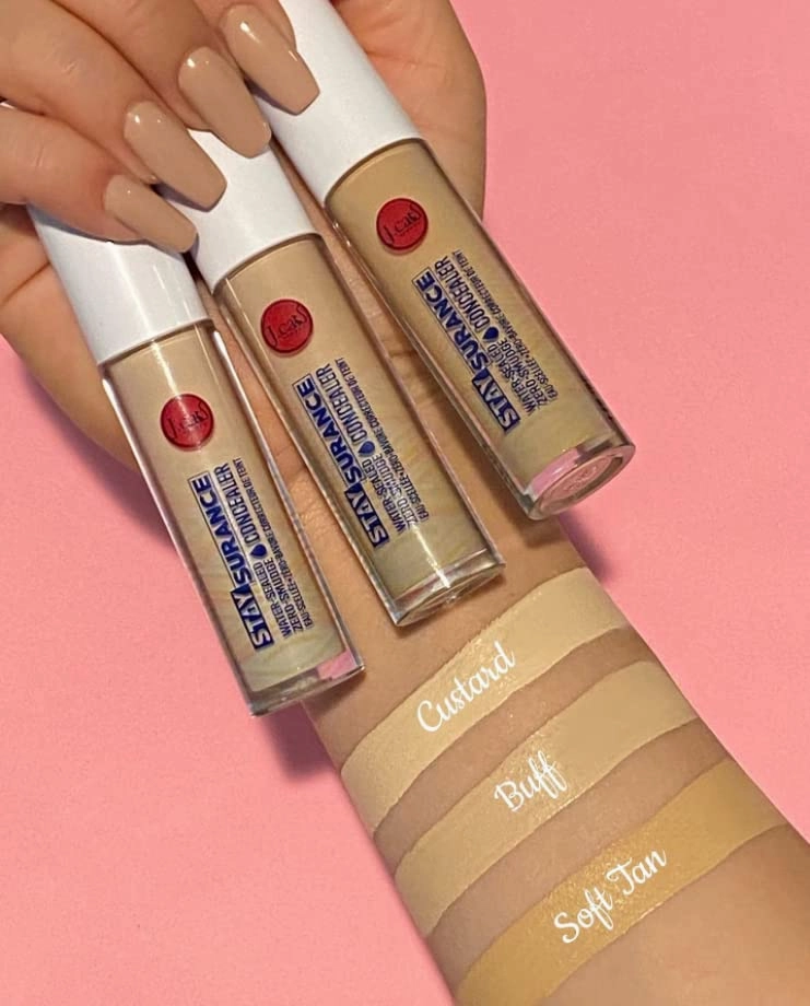 Concealer J. Cat Beauty Stay surance Water-Sealed Zero-Smudge Concealer Water Proof Delivers Buildable Coverage Without Any Creasing Or Caking 4.8ml / 0.16 fl. oz. (108 Buff)