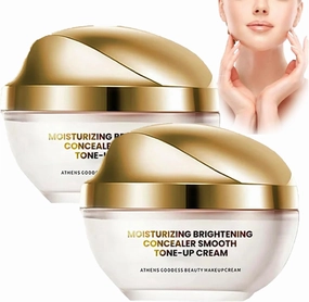 Crema De Maquillaje, Cream Makeup Concealer, Base De Maquillaje, Crema Bb Face, Elastina, Moisturizing Brightening Concealer Smooth Tone-Up Cream
