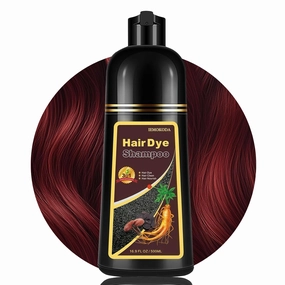 Dark Red Hair Dye Shampoo, Hair Color Shampoo for Gray Hair, Color Shampoo Hair Dye, Red Hair Dye & Champu Para Canas, Colors in Minutes, Easy to Use, 16.90 Fl Oz