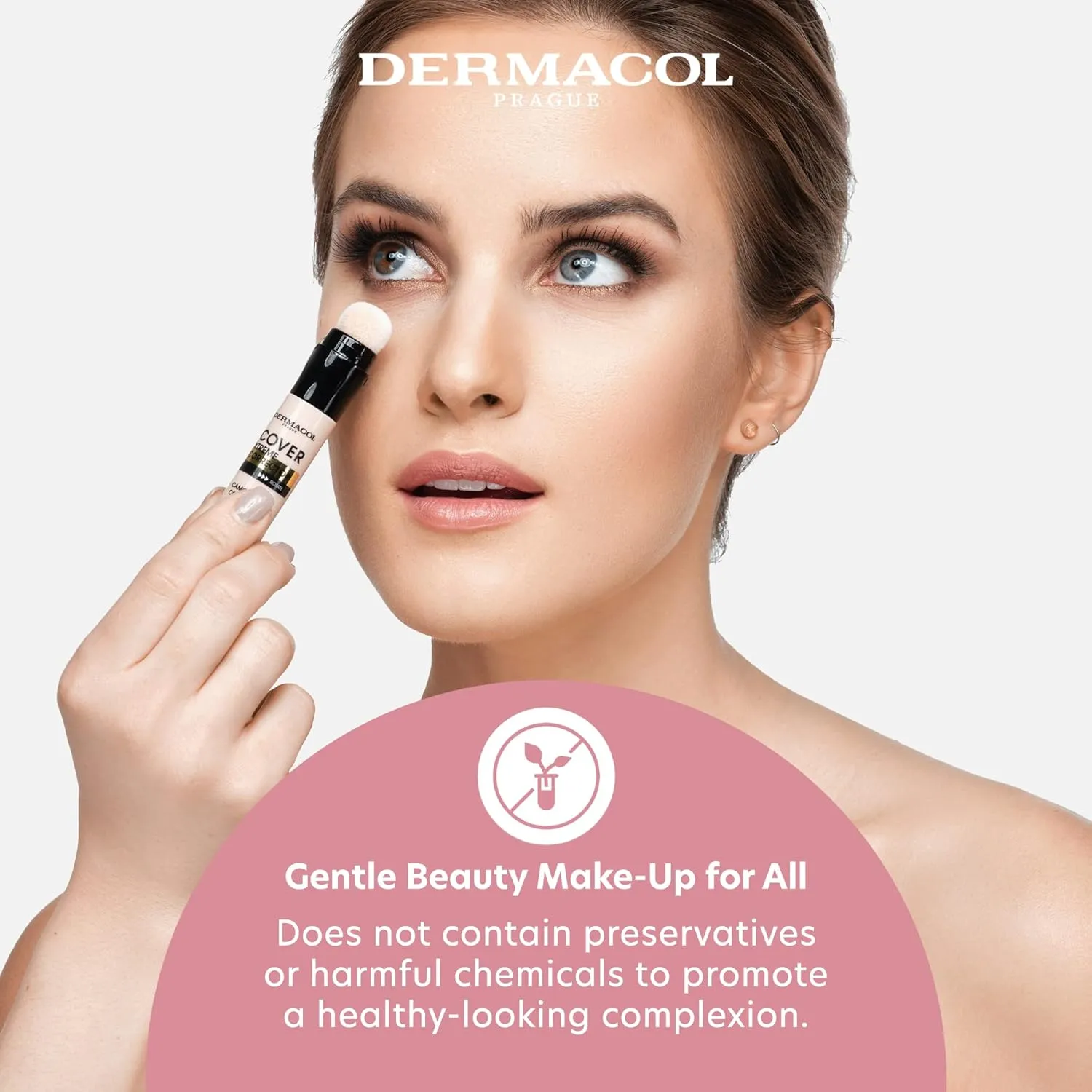 Dermacol - Cover Xtreme Corrector Contour Stick, Long Lasting Non-Allergenic Liquid Contour with SPF30, High Coverage Light Formula Corrector Concealer Makeup for Acne-Prone Skin No. 1 (207)